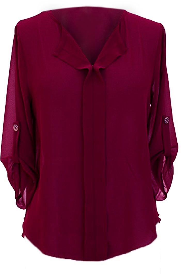 5506-Button-Tab-Blouse-Pink-Large-SI