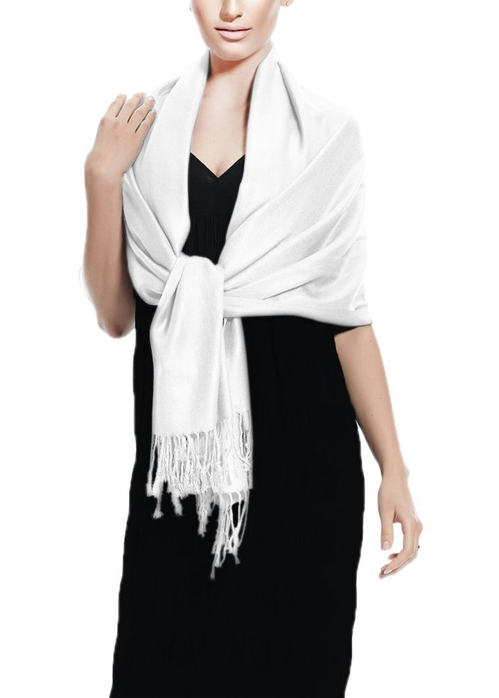 White Pashmina Shawl