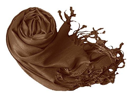 Chocolate Brown Pashmina Shawl Wrap Scarf