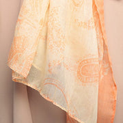 Peach Couture Summer Fashion Light Weight Paisley Design Scarf Sarong Shawl Wrap