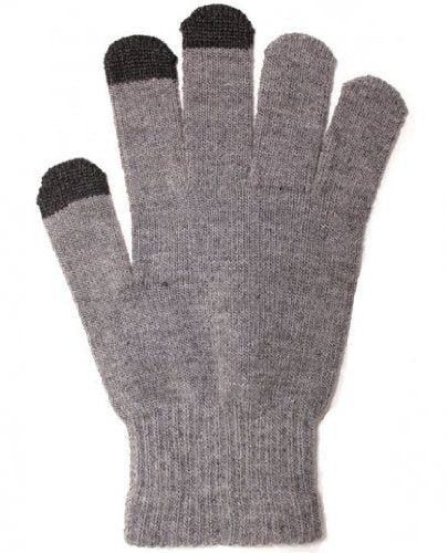 Warm and Snug Touch Screen Gloves-Black/Gray