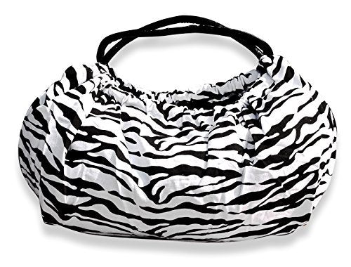 Peach Couture Versatile and Classy Zebra Print Shiny Straps Boho Shoulder Bag