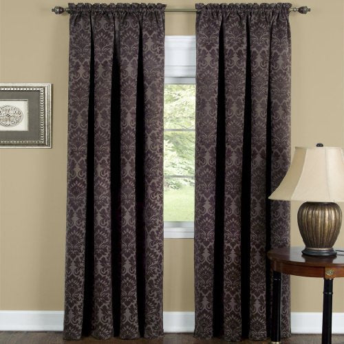 Couture Home Collection Beautifully Elegant Damask Blackout Curtains/Panels/Valances