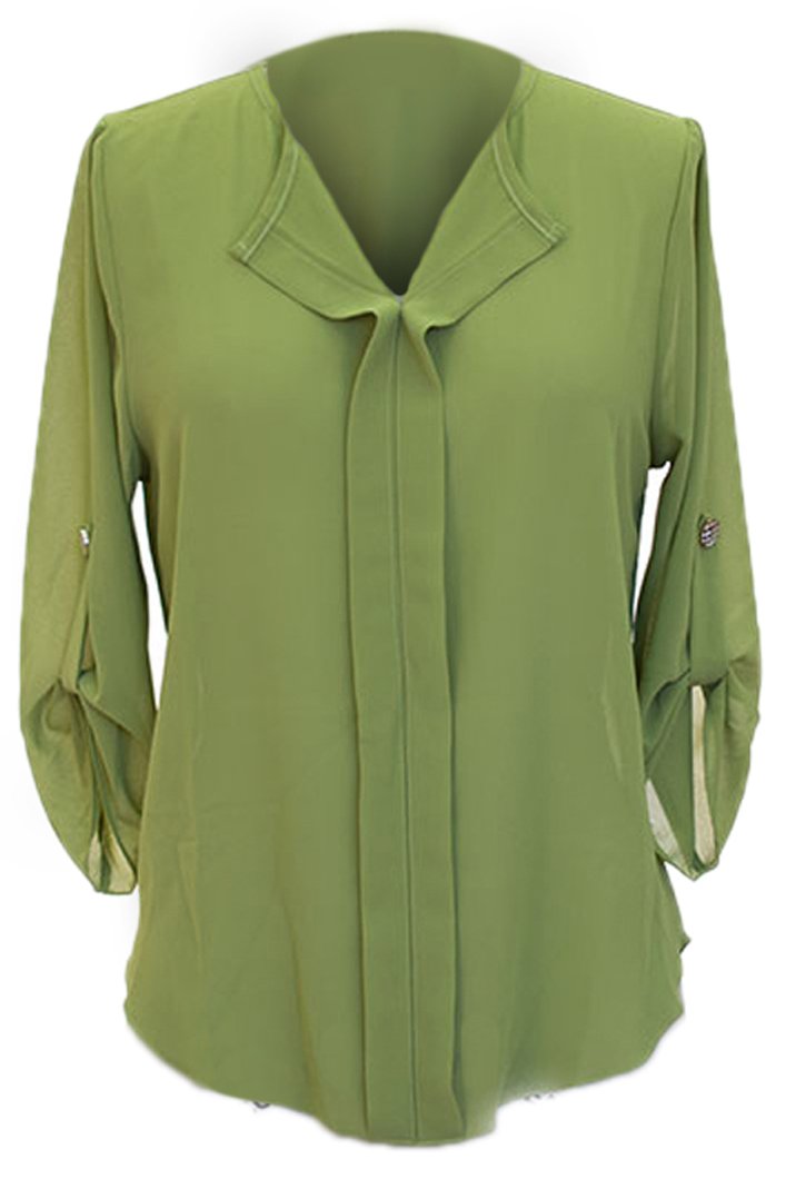 5506-Button-Tab-Blouse-Green-Small-SI