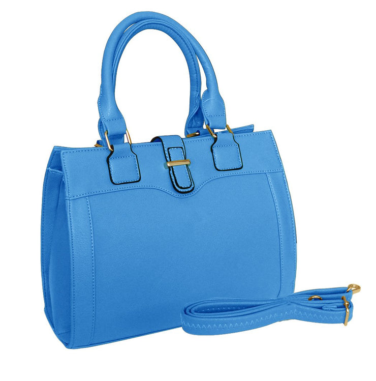 Peach Couture ANGELINA Sleek Stylish Average Sized Tote Zipper Handbag Purse
