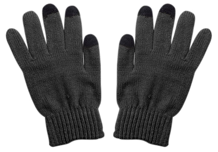 Unisex Warm Knitted Texting Gloves for Iphone Android Smart phones Touch screens Dark Grey