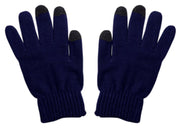 Unisex Warm Knitted Texting Gloves for Iphone Android Smart phones Touch screens Midnight Blue