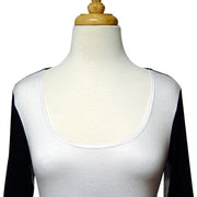 Retro Indie Black & White Hi-low Can You Go Tunic Top