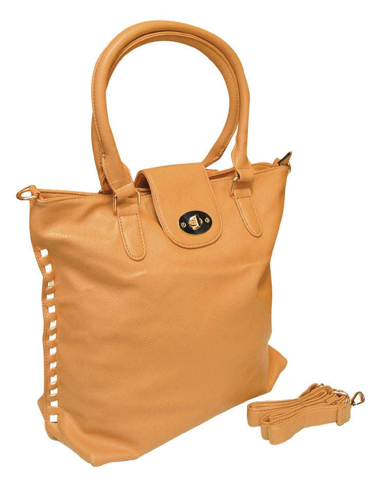 Peach Couture Valentina Top Handle Slouchy Hobo Hand Bag Office Style Tote Purse