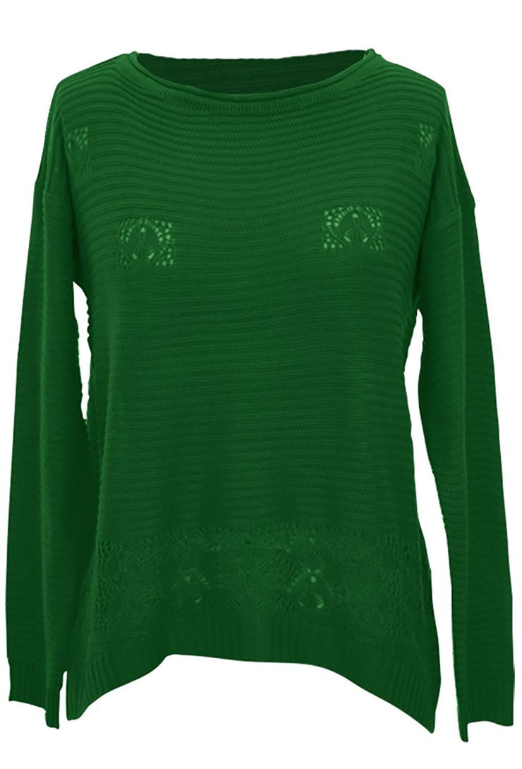 B1882-Knit-Sweater-Green-S-AC