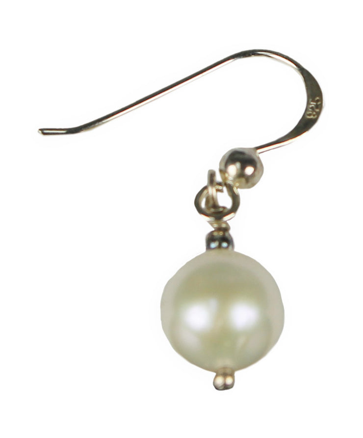 Gems Couture Jewelry Sterling Silver Pearl Dangle Earrings