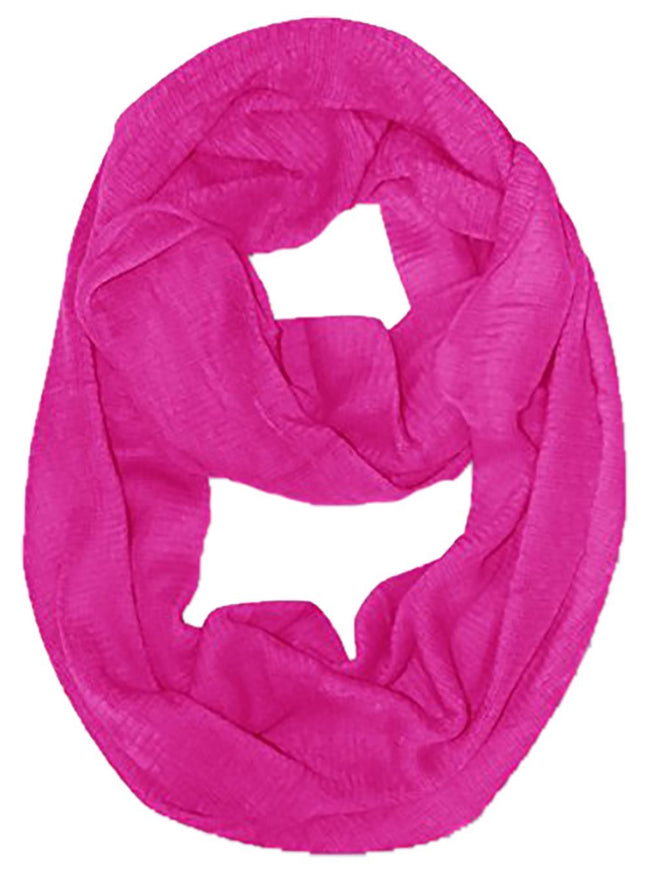 Fuchsia Peach Couture Cashmere feel Gorgeous Warm Two Toned Infinity loop neck scarf snood
