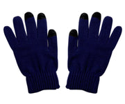Navy Unisex Knitted Texting Gloves for Android Smart phones Touch screens