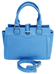 Peach Couture ANGELINA Sleek Stylish Average Sized Tote Zipper Handbag Purse