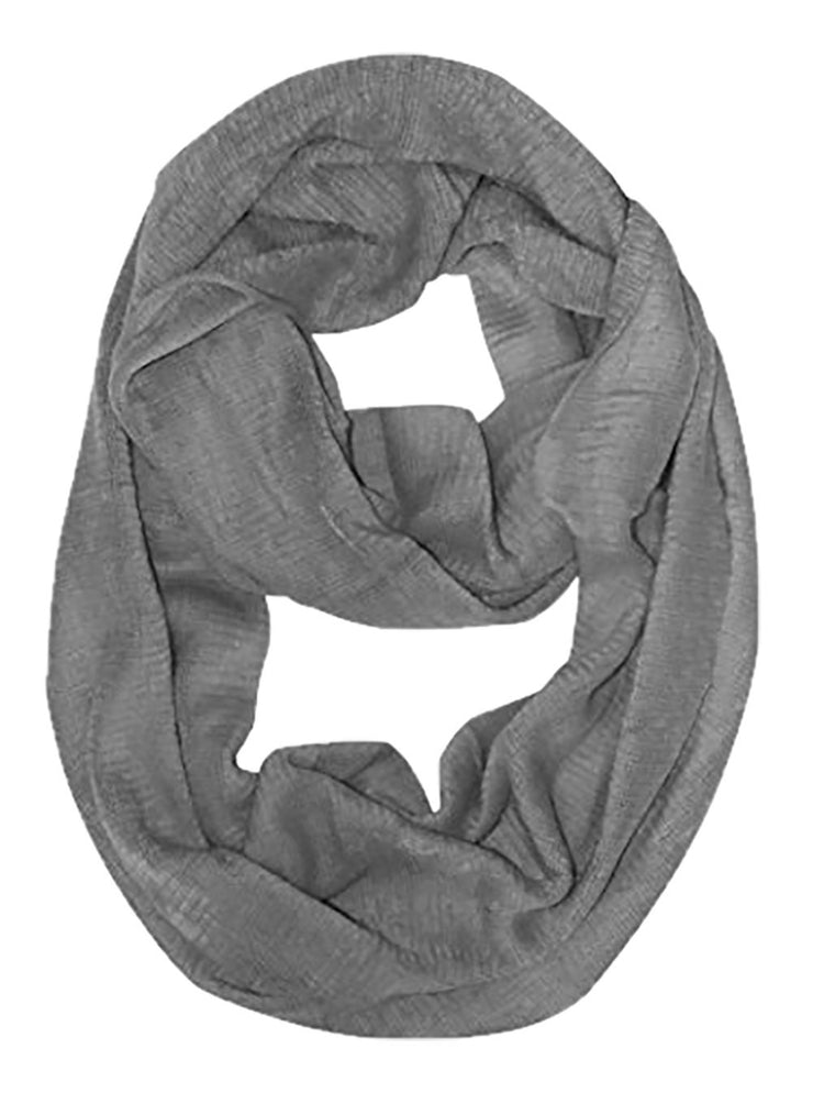 Gray Peach Couture Cashmere feel Gorgeous Warm Two Toned Infinity loop neck scarf snood