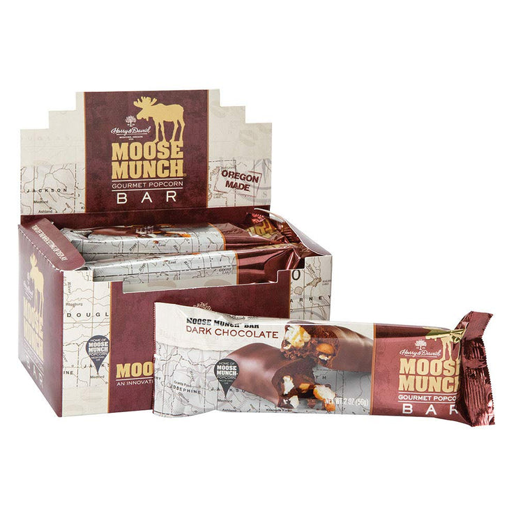 Harry & David Dark Chocolate Moose Munch 2 Oz Bars (Pack Of 6)