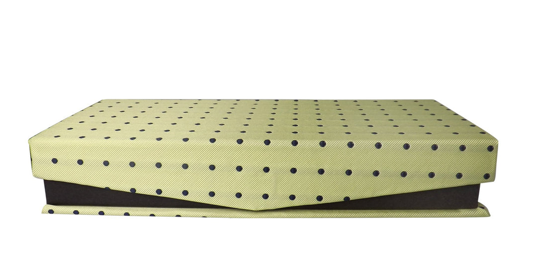 Classy Mens Polka Dot Silk Feel Necktie Cufflinks Handkerchief Set