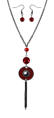 B0515-Long-Chain-Circle-Necklace-Red-OS