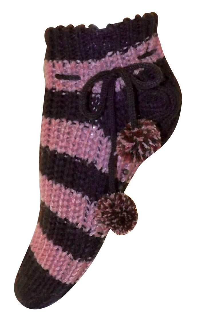 A3360-Knit-Slipper-Socks-Mar-Brow-KL