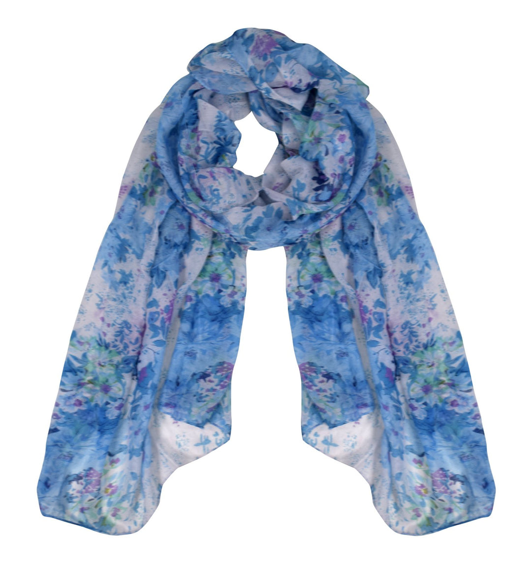 Hibiscus Floral Lightweight Summer Scarf