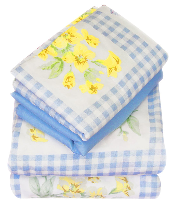 A2155-Floral-Sheets-Set-Twin-PicBlue