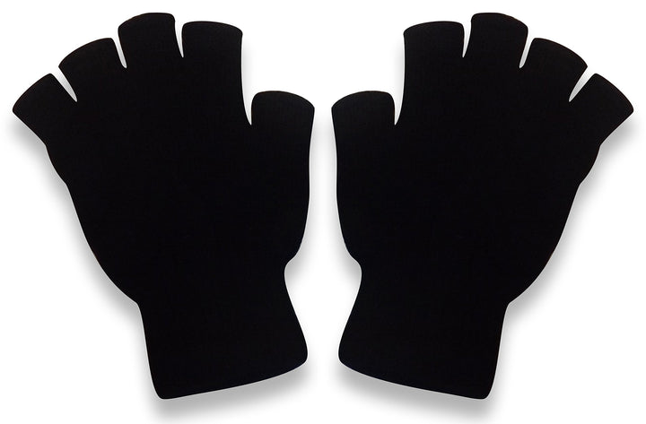 Winter Soft Knit Fingerless Funtional Flap Mitten Gloves