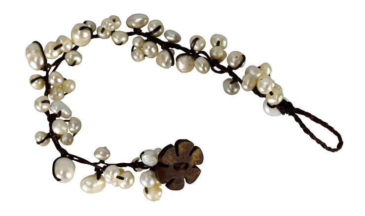 Handmade Elegant Genuine Fresh Water Pearls Bracelet