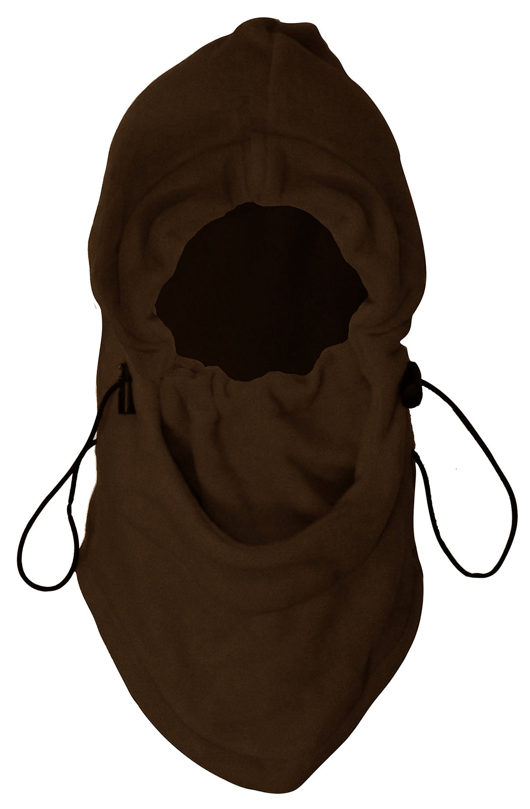 Thick Knit One Hole Facemask Balaclava Snowboarding Biker Mask (Full Face Brown)