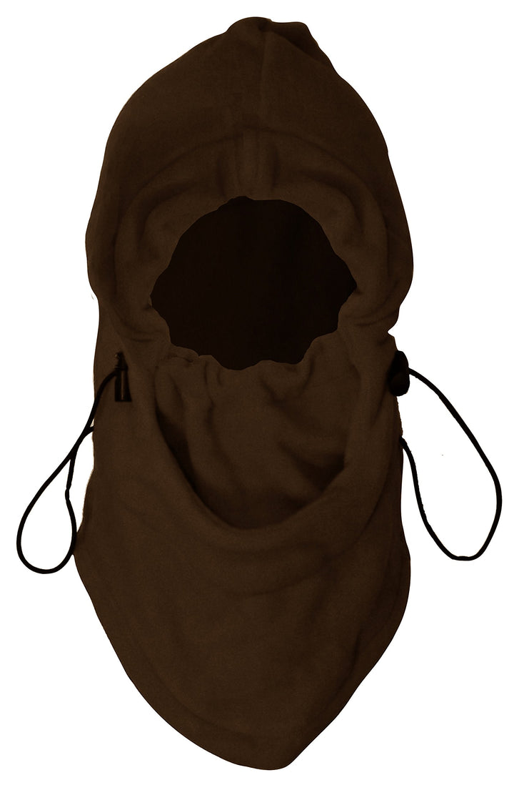 Thick Knit One Hole Facemask Balaclava Snowboarding Biker Mask (Full Face Brown)
