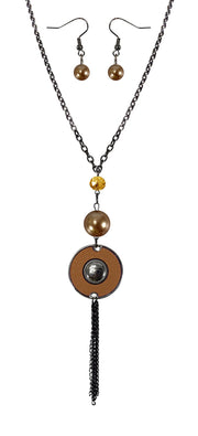 B0514-Long-Chain-Circle-Necklace-Tan-OS