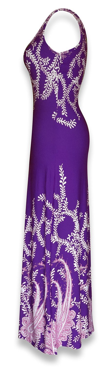 Paisley Print Sleeveless Scoop Neck Maxi Dress