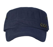 Flat Top Twill Corps Adjustable Military Cadet Hats
