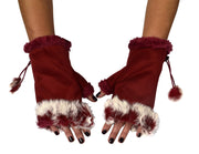 B1332-Suede-Fur-Gloves-Red-FBA-New-OS