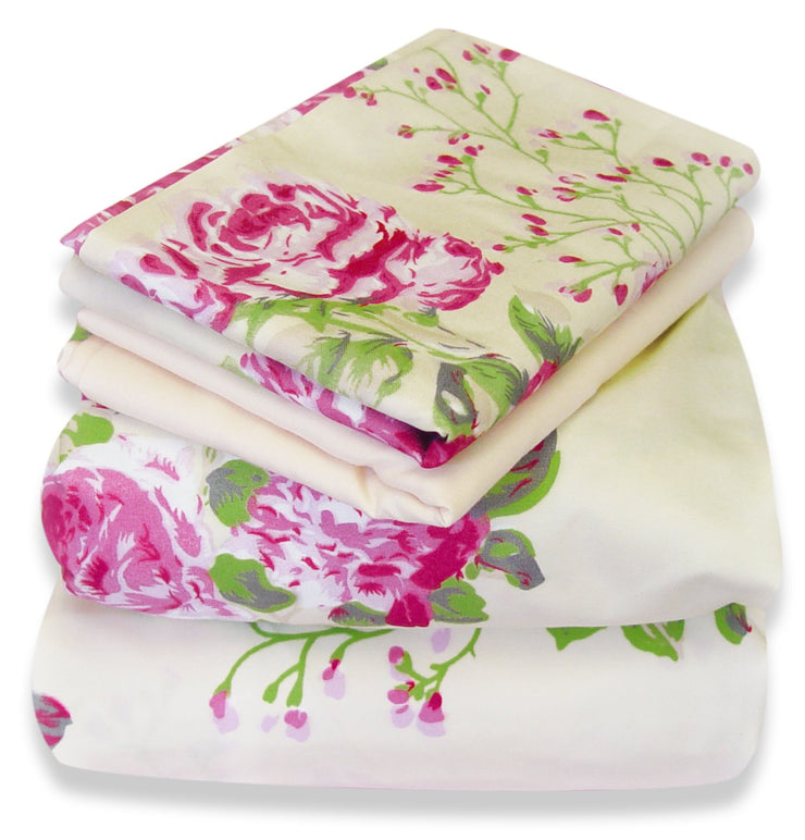 A2078-Floral-Bed-Sheets-Set-Queen-Cream