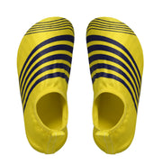Kids Toddler Boys Athletic Water Shoes Pool Beach Aqua Socks (Large, Yellow Navy)