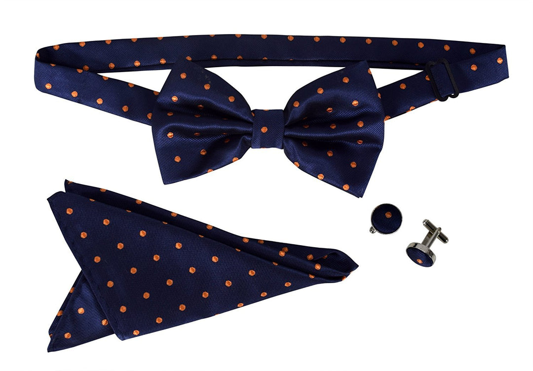 B1451-Bow-Tie-PolkaDot-NavyOrange-AJ