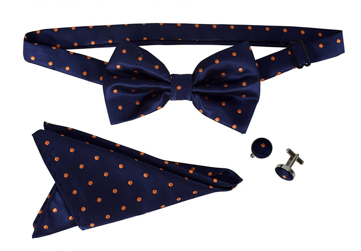 B1451-Bow-Tie-PolkaDot-NavyOrange-AJ