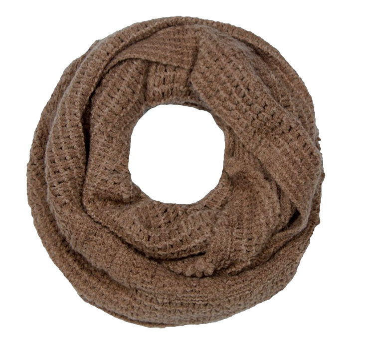 Womens Glamorous Chic Warm Knitted Winter Snood Infinity Loop Scarf