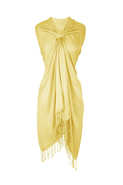 Light Yellow Pashmina scarf