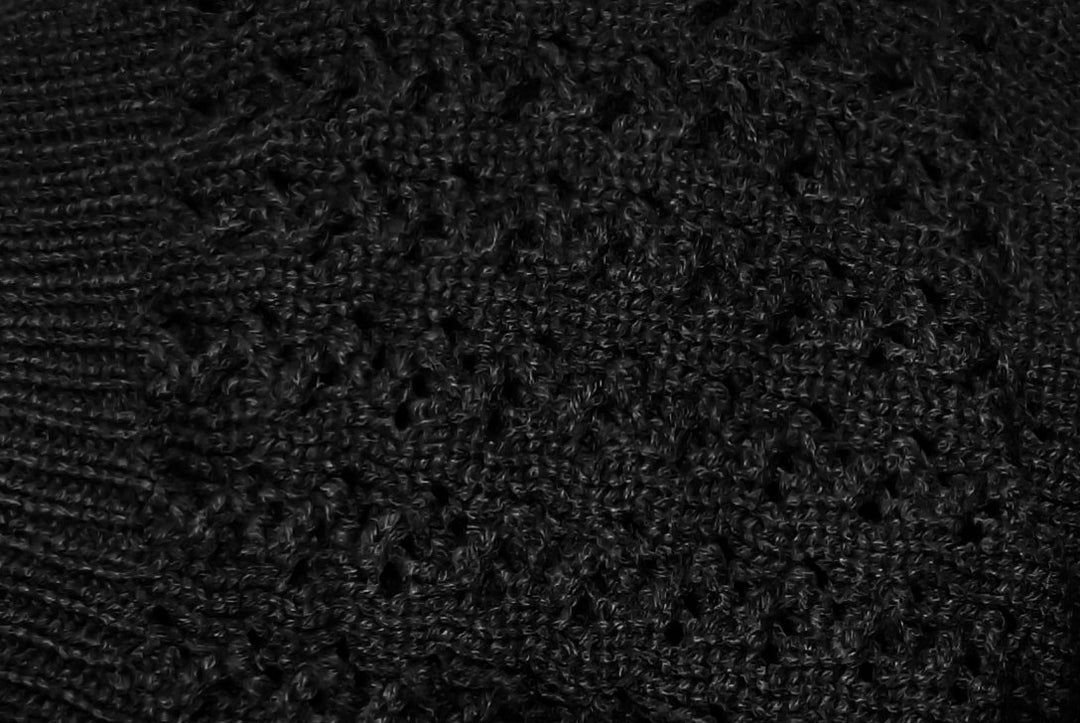 Womens Knit Thick Warm Slouch Beanie Ski Hat Cap (Ebony)