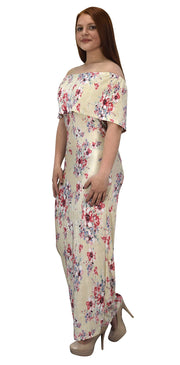 Womens Summer Gypsy Bohemian Vintage Floral Long Maxi Dress