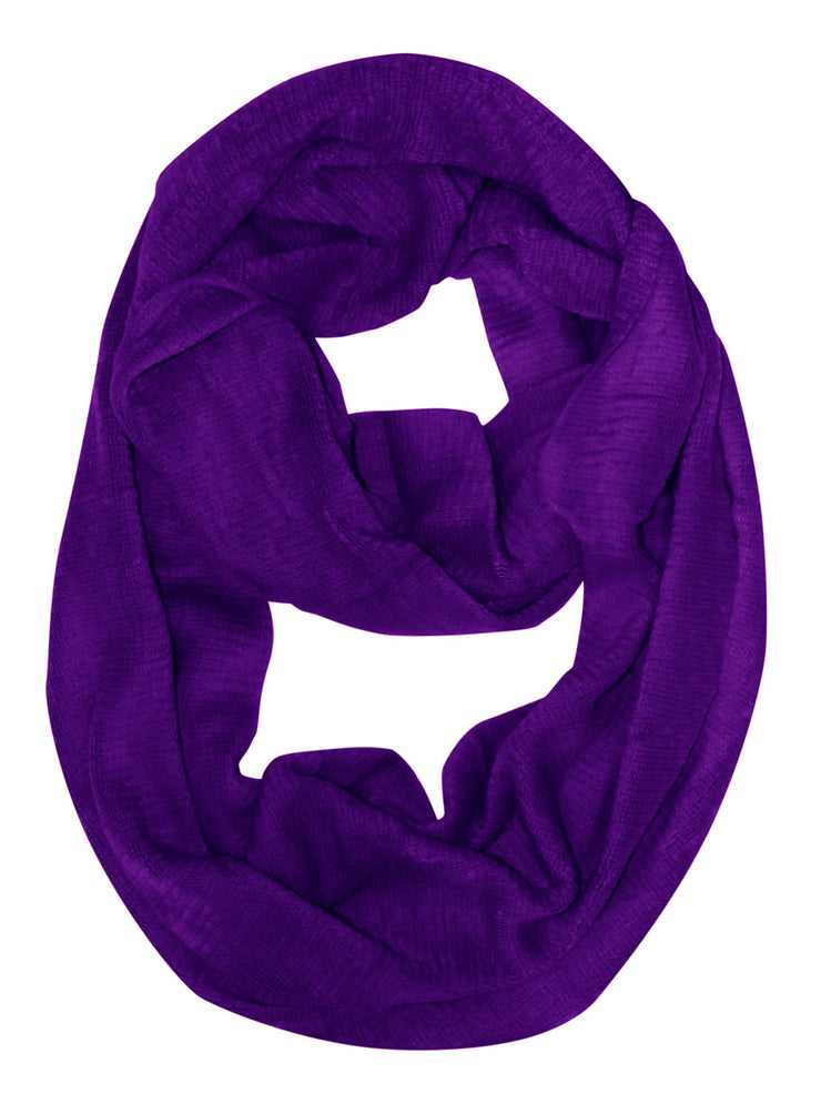 Purple Peach Couture Cashmere feel Gorgeous Warm Two Toned Infinity loop neck scarf snood