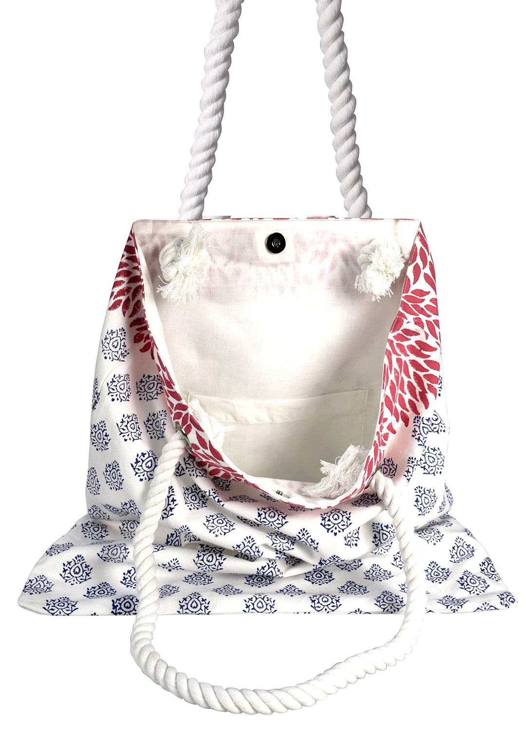 Rope Handle Cotton Canvas Tote Bag