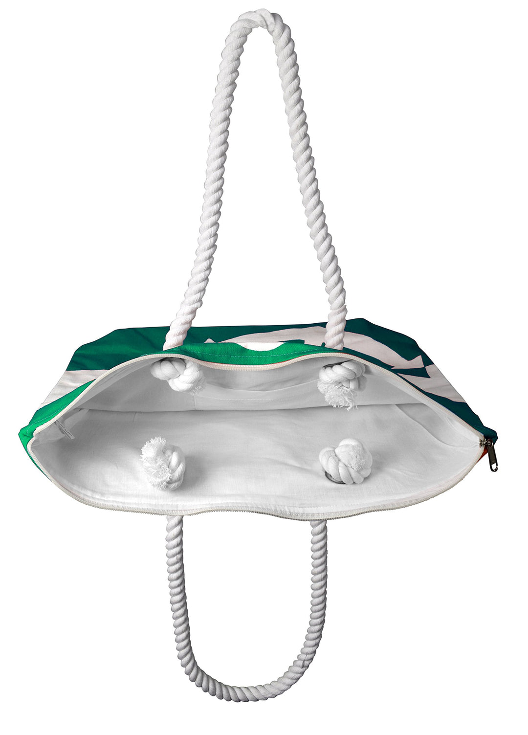 Anchor Print Cotton Canvas Beach Tote