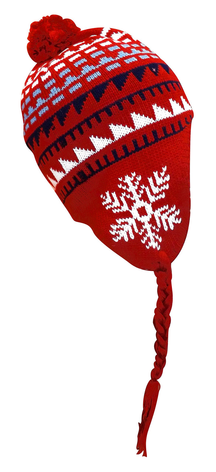 A3427-Tribal-Snowflake-Hat-Red-KL