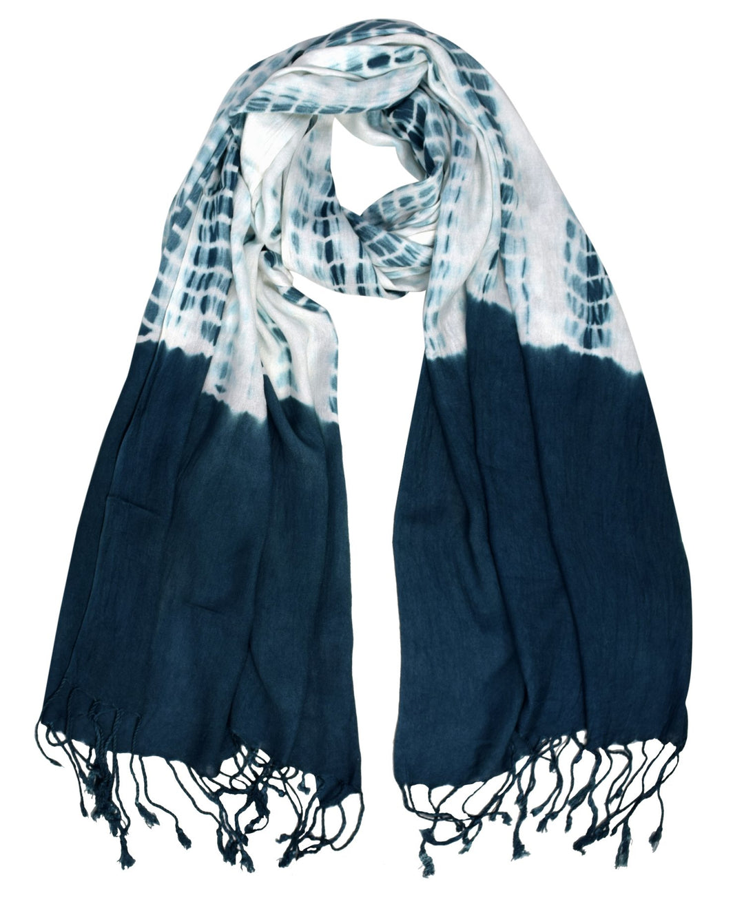 Retro Tie-Dye Pashmina Shawl