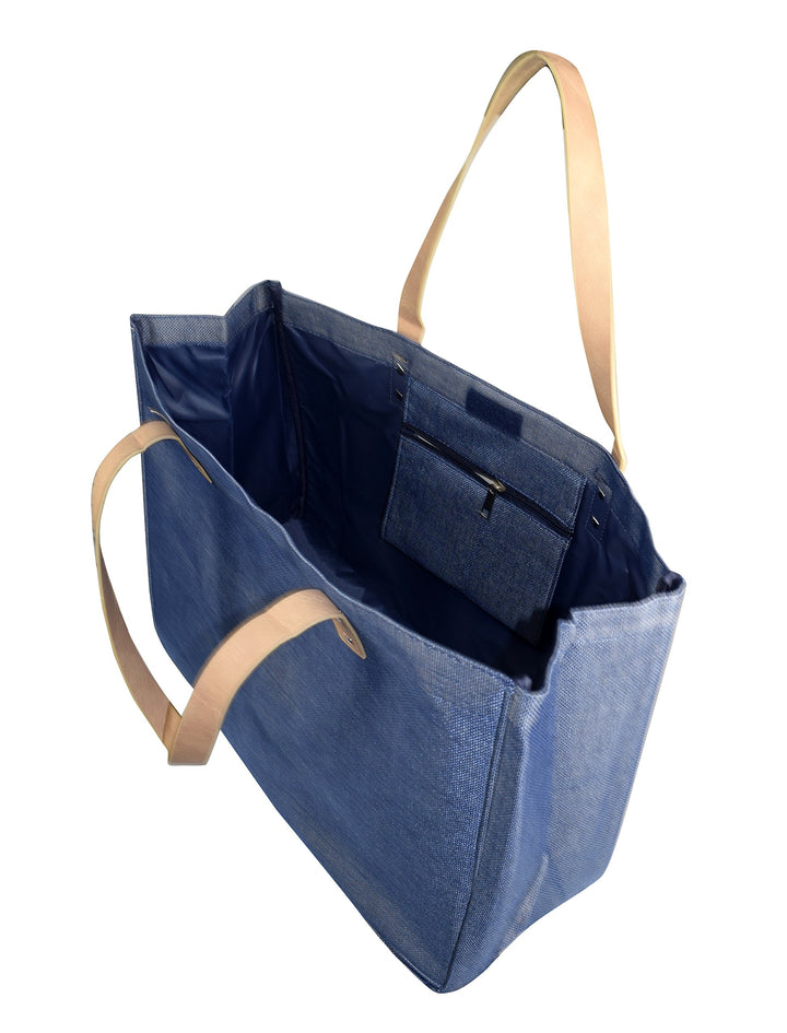 Blue Denim Jeans Tote Handbag