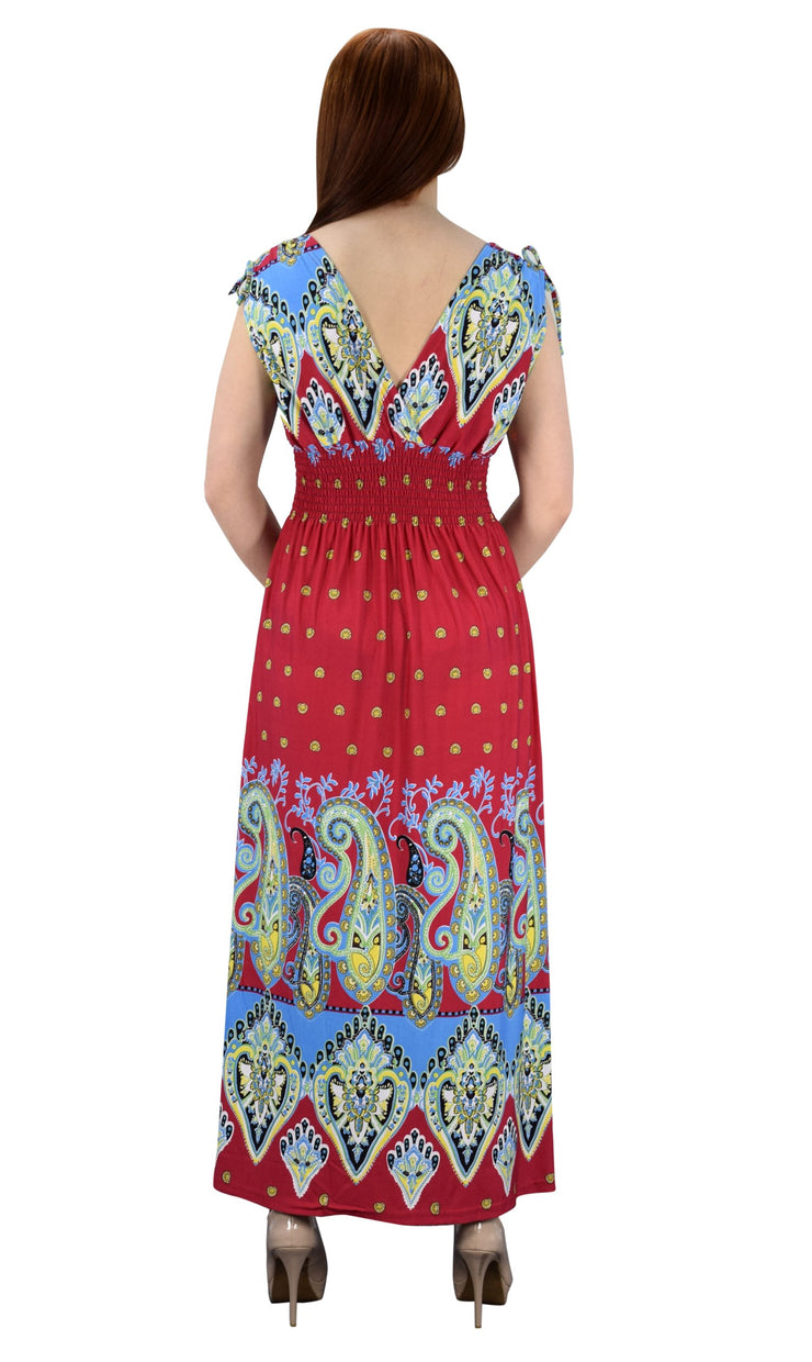 Exotic Bohemian Tahiti Sleeveless Maxi Dress