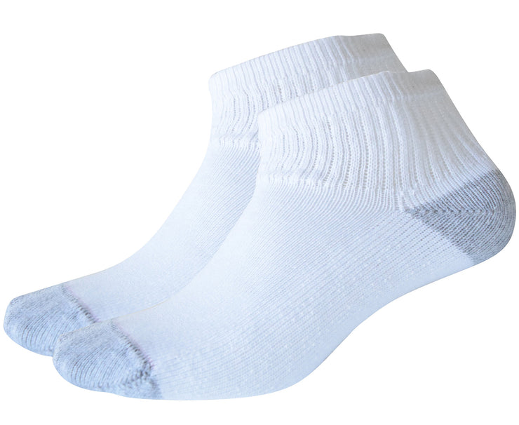 Hanes Women's Comfort Fit Cushion Ankle Value 3 pack Socks (White and Grey, Size 5-9)
