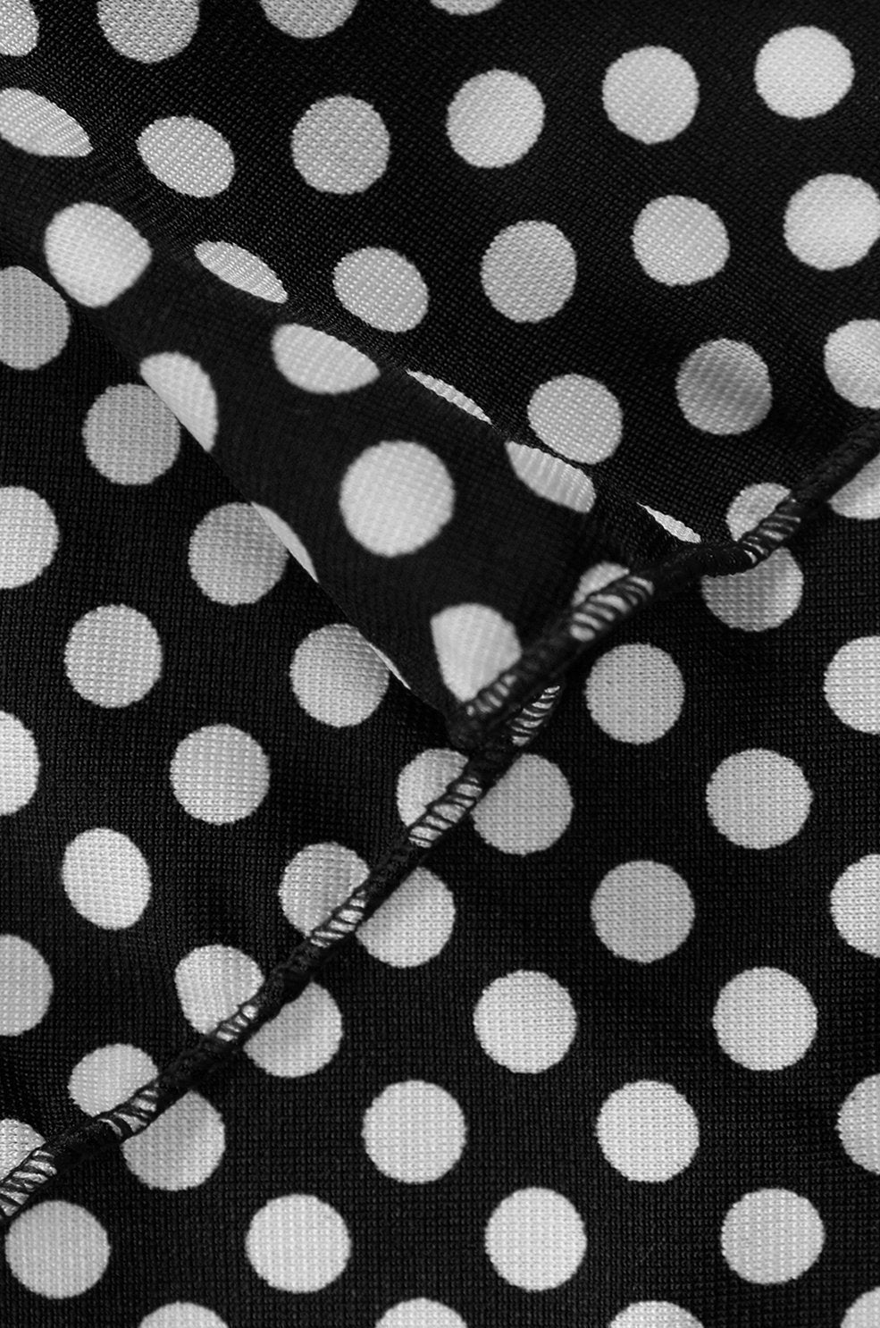 Polka Dot Ruffled V Neck Sleeveless Empire Waist Summer Maxi Dress